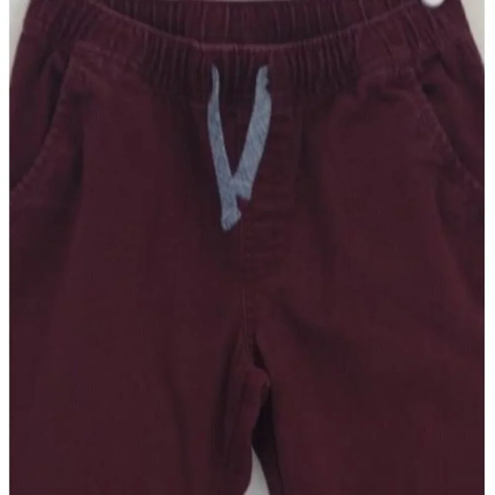 Wonder Nation Boys Red Sweatpants, Large Size (10-12), Elastic Waist and Cuffs.